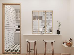 Vetrata atelier 90x130 cm (L x H) in Alluminio termolaccato Naturale chiaro - BAYVIEW
