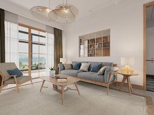 Vetrata atelier - 150 x 105 cm (L x H) - Alluminio termolaccato - Naturale chiaro - BAYVIEW