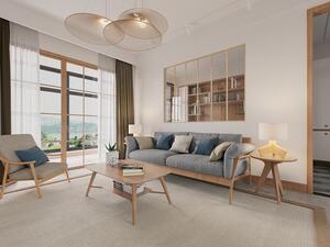 Vetrata atelier - 180 x 130 cm (L x H) - Alluminio termolaccato - Naturale chiaro - BAYVIEW