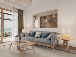 Vetrata atelier - 180 x 105 cm (L x H) - Alluminio termolaccato - Naturale chiaro - BAYVIEW