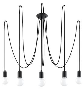 Apparecchio a sospensione nero 300x300 cm Spider - Sollux