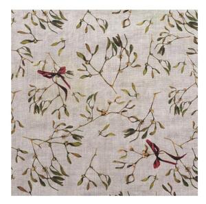 Federa con motivo natalizio 40x60 cm Mistletoe - Linen Tales