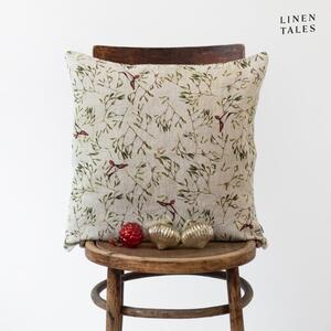 Federa con motivo natalizio 40x60 cm Mistletoe - Linen Tales