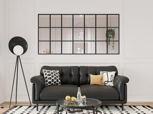 Vetrata stile giardino d'inverno - 210 x 105 cm (L x H) - Alluminio termolaccato - Nero - ORANSA