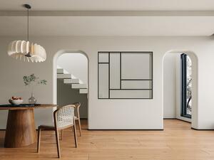 Vetrata atelier in alluminio termico nero 150 x 130 cm (L x H) – ARTENA