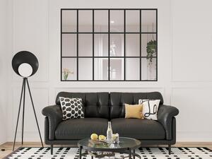 Vetrata stile giardino d'inverno - 180 x 130 cm (L x H) - Alluminio termolaccato - Nero - ORANSA