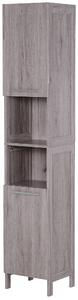 Mobile a Colonna per Bagno 30x32x172,5 cm in MDF color Legno