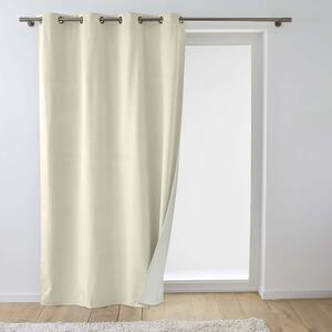 Tenda termoisolante color crema in velluto 140x260 cm Polarchic – douceur d'intérieur