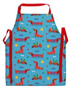 Grembiule per bambini in cotone Sunny Sausage Dog – Rex London