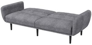 Divano Letto 3 Posti 208x84x82 cm in Tessuto Grigio
