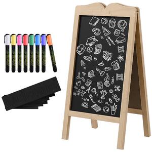 Lavagna Magnetica per Bambini 51x42x101 cm con Accessori in Legno di Abete
