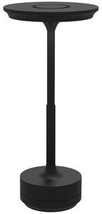Lampada da Tavolo a LED Senza Filo Touch Ø13x28,5 cm Batteria Ricaricabile Nero