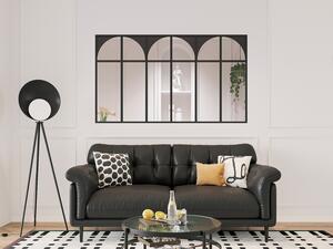 Vetrata atelier in alluminio termico nero stile art déco 180 x 105 cm (L x H) – ARCADEA