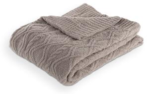 Coperta grigio tortora in micropile 130x170 cm Aspen – Tiseco Home Studio