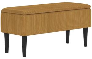 Panca Fondoletto 95x38x45 cm in Poliestere Grigia e Nera