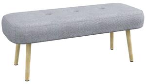 Panca Fondoletto 114x38x45 cm in Tessuto Grigio