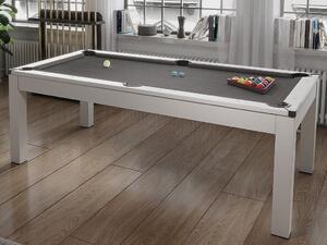 Tavolo trasformabile Biliardo e Ping pong L182 x l102 x H80 cm Bianco - HENK