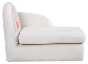 Divano per bambini in velluto bianco 75 cm Peppa Pig - Roba
