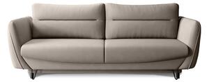 Divano beige allungabile/con contenitore e rivestimento in ciniglia 236 cm Silva – ELTAP