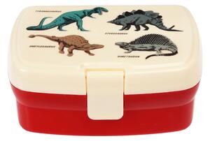 Portapranzo per bambini rosso/color crema Prehistoric Land – Rex London