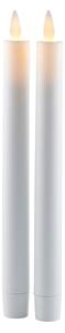 Candele a LED in set con alimentazione a batteria 2 pz (altezza totale 25 cm) Sara Crown – Sirius