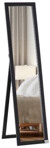 Specchio da Pavimento o Parete 37x48x152 cm Cornice in MDF Nero
