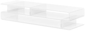 Supporto Monitor PC con Scomparti Centrali 57x19x11,5 cm in Acrilico Trasparente