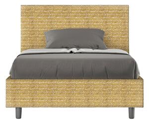Letto 1 Piazza e Mezzo 120x190 cm Senza Rete Adele Aragona 3 Giallo