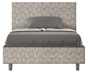 Letto 1 Piazza e Mezzo 120x190 cm Senza Rete Adele Era 02 Grigio