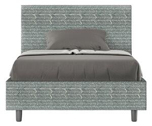 Letto 1 Piazza e Mezzo 120x190 cm Senza Rete Adele Aragona 7 Azzurro