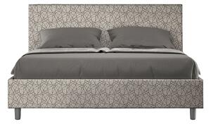 Letto Matrimoniale 160x200 cm con Rete Adele Era 02 Grigio