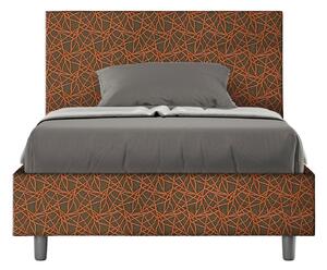 Letto 1 Piazza e Mezzo 120x190 cm Senza Rete Adele Era 04 Arancione