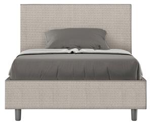 Letto 1 Piazza e Mezzo 120x190 cm Senza Rete Adele Labirinto 01 Bianco
