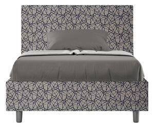 Letto 1 Piazza e Mezzo 120x190 cm Senza Rete Adele Era 09 Blu