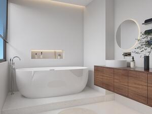 Vasca da bagno freestanding - 170 x 80 x 58 cm - Acrilico - Bianco - 238 L - NICA