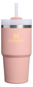 Borraccia termica color pesca in acciaio inox 600 ml Quencher H2.O FlowState™ Tumble Peach Rose – Stanley