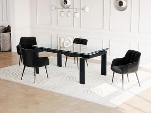 Tavolo Da Pranzo Rettangolare 160x90 Cm In MDF Effetto Legno, Stile Rustico, 4-6 Posti, Per Sala Da Pranzo E Ufficio - 6