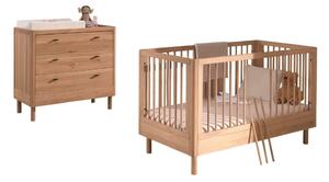Set di mobili per bambini in rovere massiccio 2 pz Forrest – Vipack