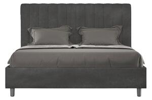 Letto Matrimoniale Francese 140x200 cm Senza Rete Agueda Grigio