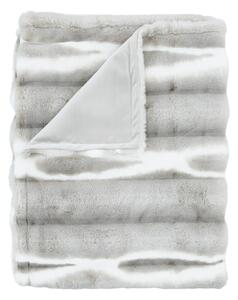 Coperta grigio chiaro in pelliccia finta 130x170 cm Flint – Catherine Lansfield
