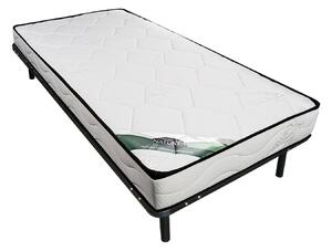 Set 90 x 190 cm Rete a doghe + Materasso schiuma e rivestimento bambù - KANANI di NATUREA