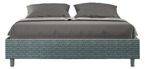 Letto Matrimoniale Sommier 160x190 cm Senza Rete Azelia Aragona 8 Blu
