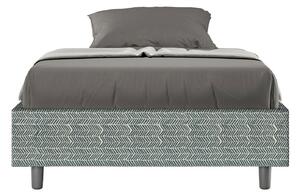 Letto 1 Piazza e Mezzo Sommier 120x190 cm Senza Rete Azelia Aragona 7 Azzurro