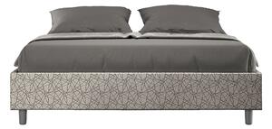 Letto Matrimoniale Sommier 160x200 cm con Rete Azelia Era 02 Grigio