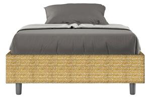 Letto 1 Piazza e Mezzo Sommier 120x190 cm Senza Rete Azelia Aragona 3 Giallo