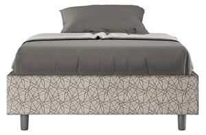 Letto 1 Piazza e Mezzo Sommier 120x190 cm Senza Rete Azelia Era 02 Grigio