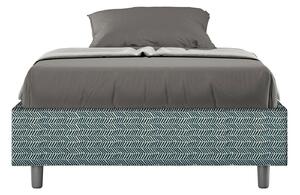 Letto 1 Piazza e Mezzo Sommier 120x190 cm Senza Rete Azelia Aragona 8 Blu