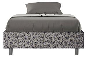 Letto 1 Piazza e Mezzo Sommier 120x190 cm Senza Rete Azelia Era 09 Blu