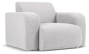 Poltrona grigio chiaro in tessuto bouclé Molino - Micadoni Home