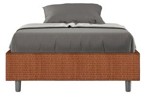 Letto 1 Piazza e Mezzo Sommier 120x190 cm Senza Rete Azelia Labirinto 04 Arancione